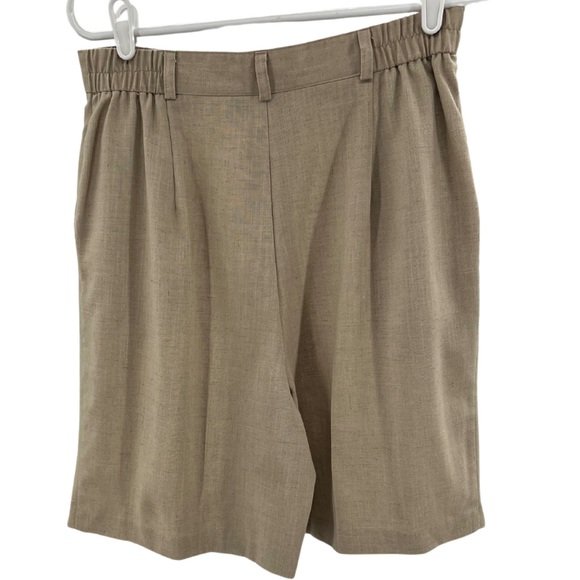 Requirements linen blend vintage shorts made in USA neutral 14 casual 80s - Picture 2 of 8